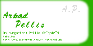 arpad pellis business card